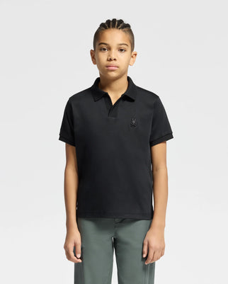 KIDS BROADWAY PIMA INTERLOCK JOHNNY COLLAR POLO - B0K891D200