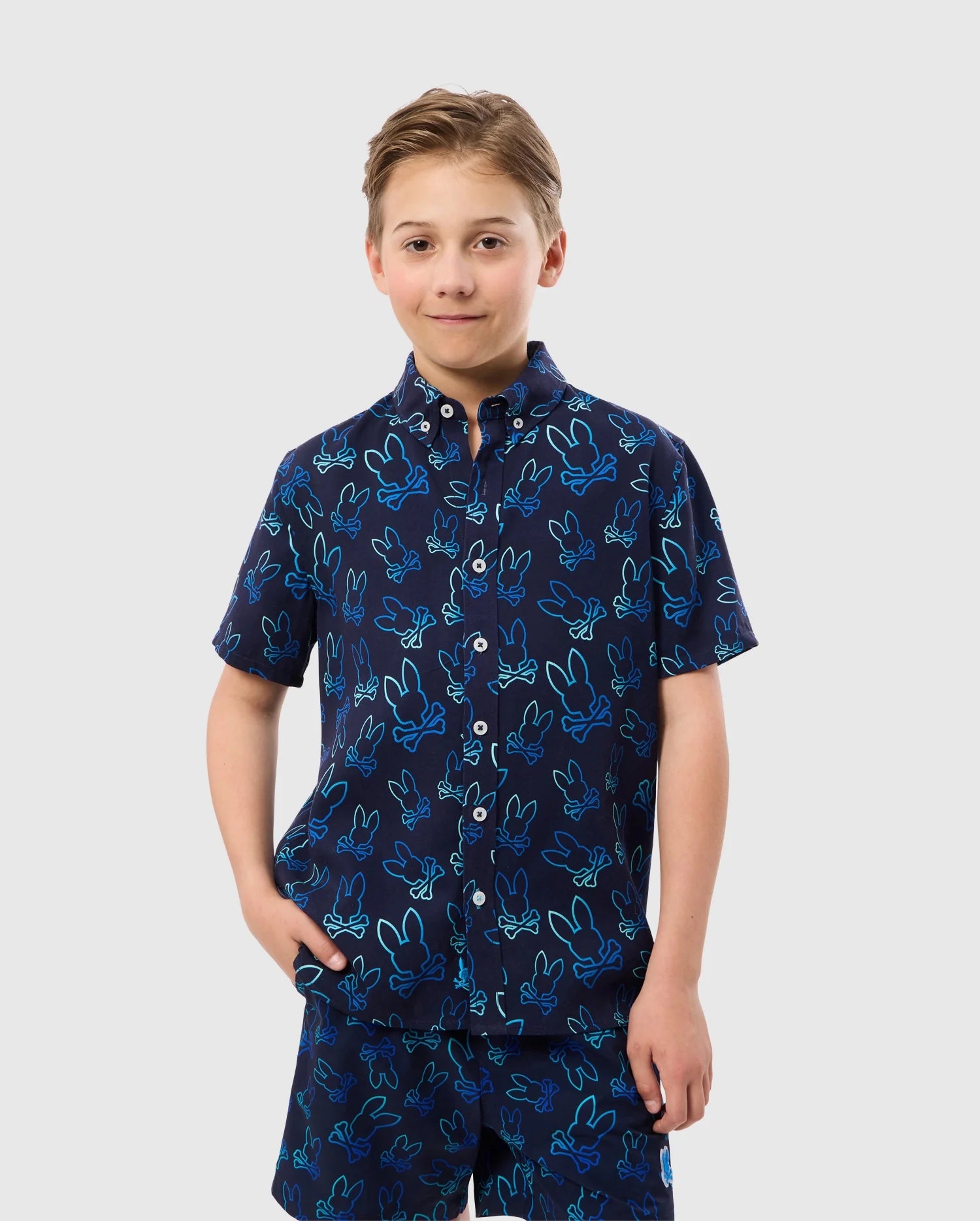 KIDS SHELDON ALL OVER PRINT SHIRT - B0Q574C200