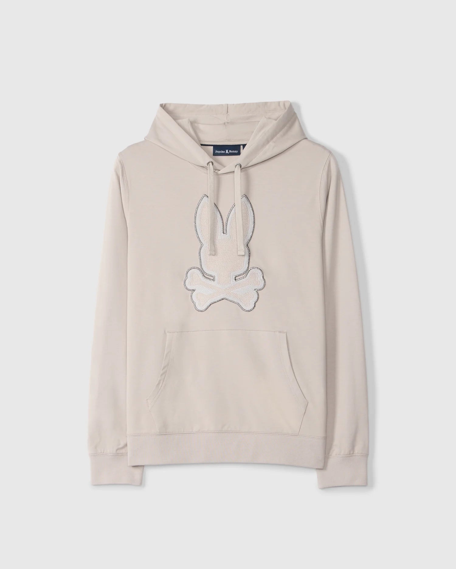 MENS White WALTER MICRO FRENCH TERRY HOODIE PSYCHO BUNNY 110 OYSTER S