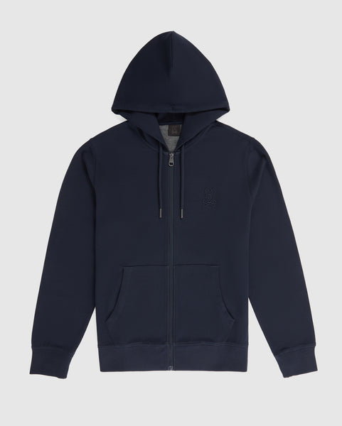 Men's Full-Zip Hoodie - Black/Sky - 2321004