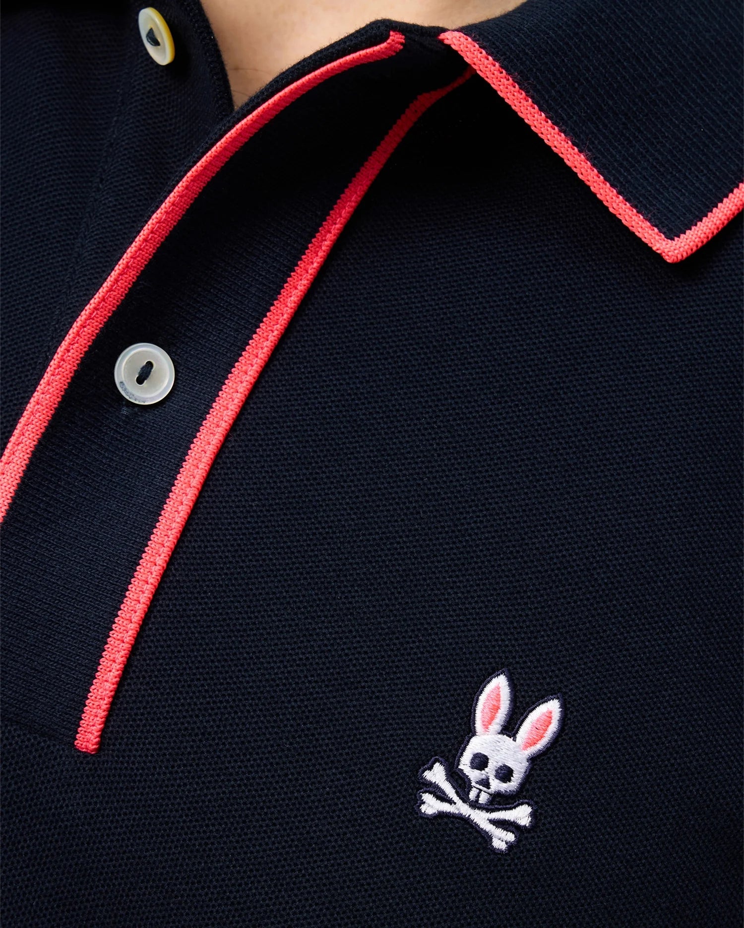 MENS NAVY DALLAS PIQUE POLO PSYCHO BUNNY 410 NAVY L