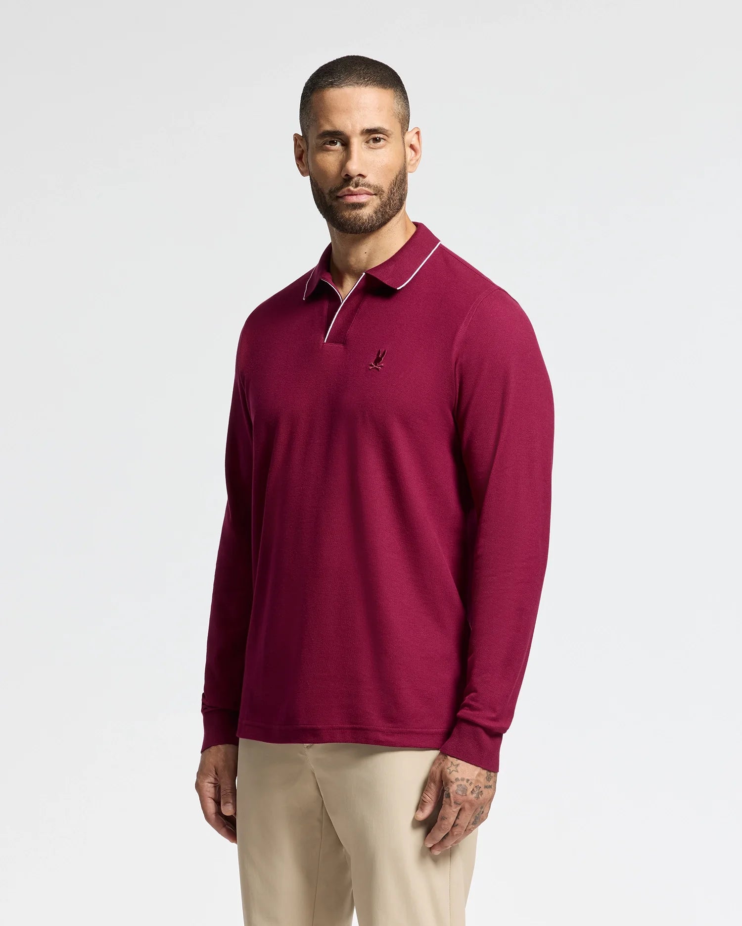 MENS CREEDE PIQUE JOHNNY COLLAR POLO - B6M265E200