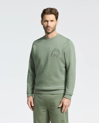 MENS MELBOURNE EMBROIDERED CLASSIC MODAL CREWNECK SWEATSHIRT - B6S561F200