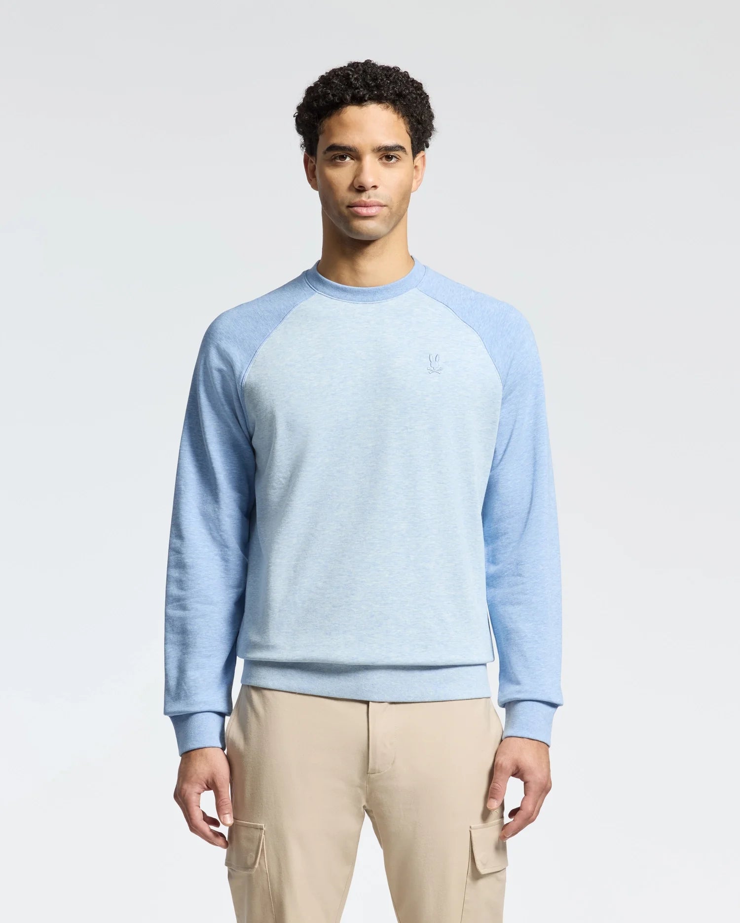 MENS ARCHIE MELANGE COLOR BLOCK SWEATSHIRT - B6S630F200