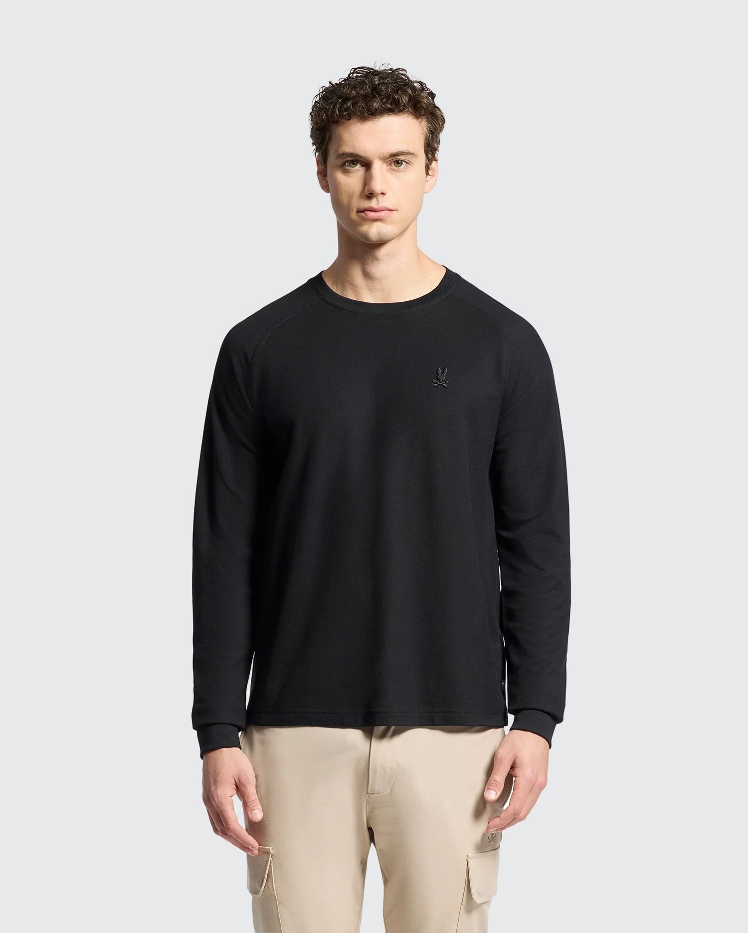 MENS TAYLOR PIQUE LONG SLEEVE TEE - B6T580F200