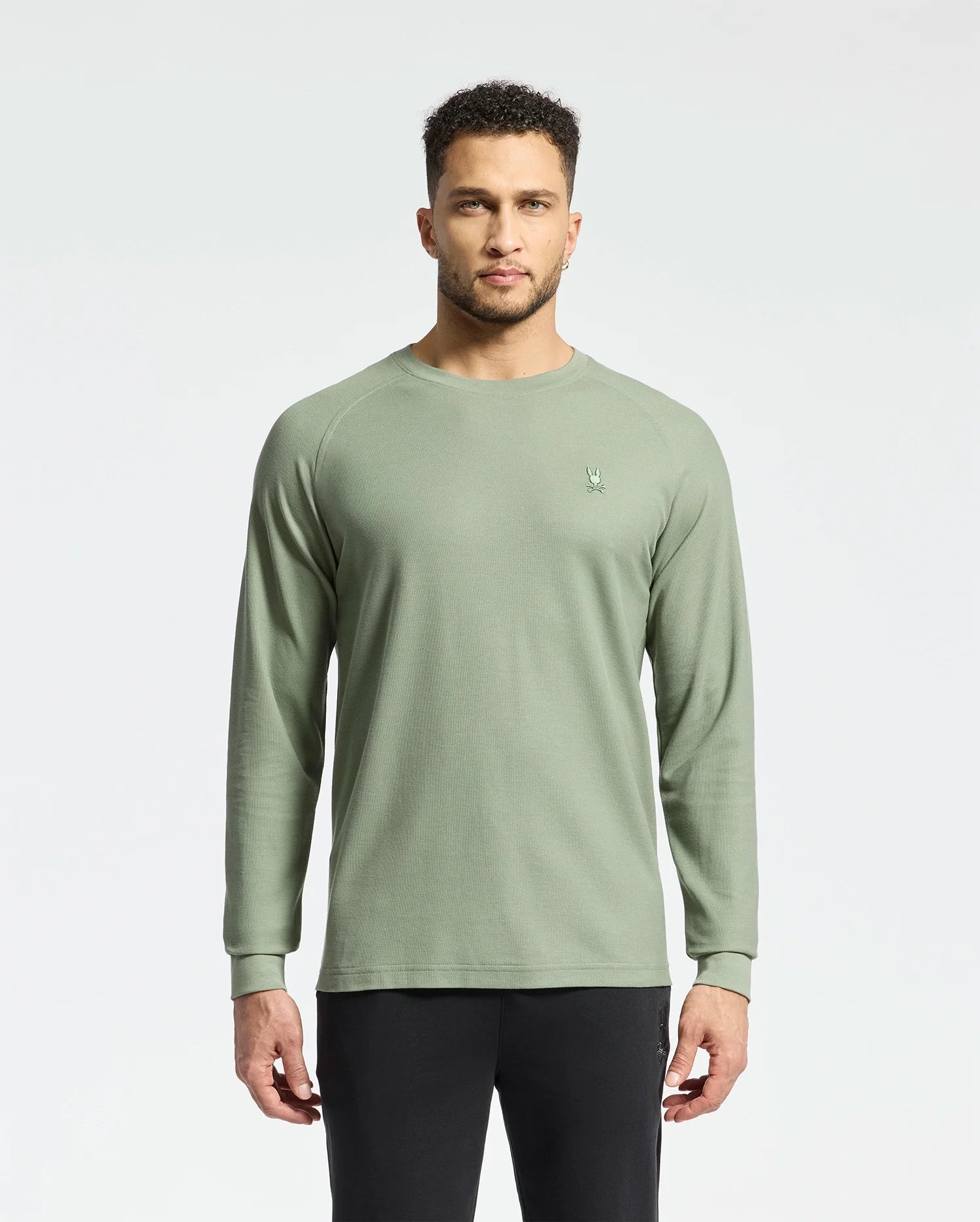 MENS TAYLOR PIQUE LONG SLEEVE TEE - B6T580F200