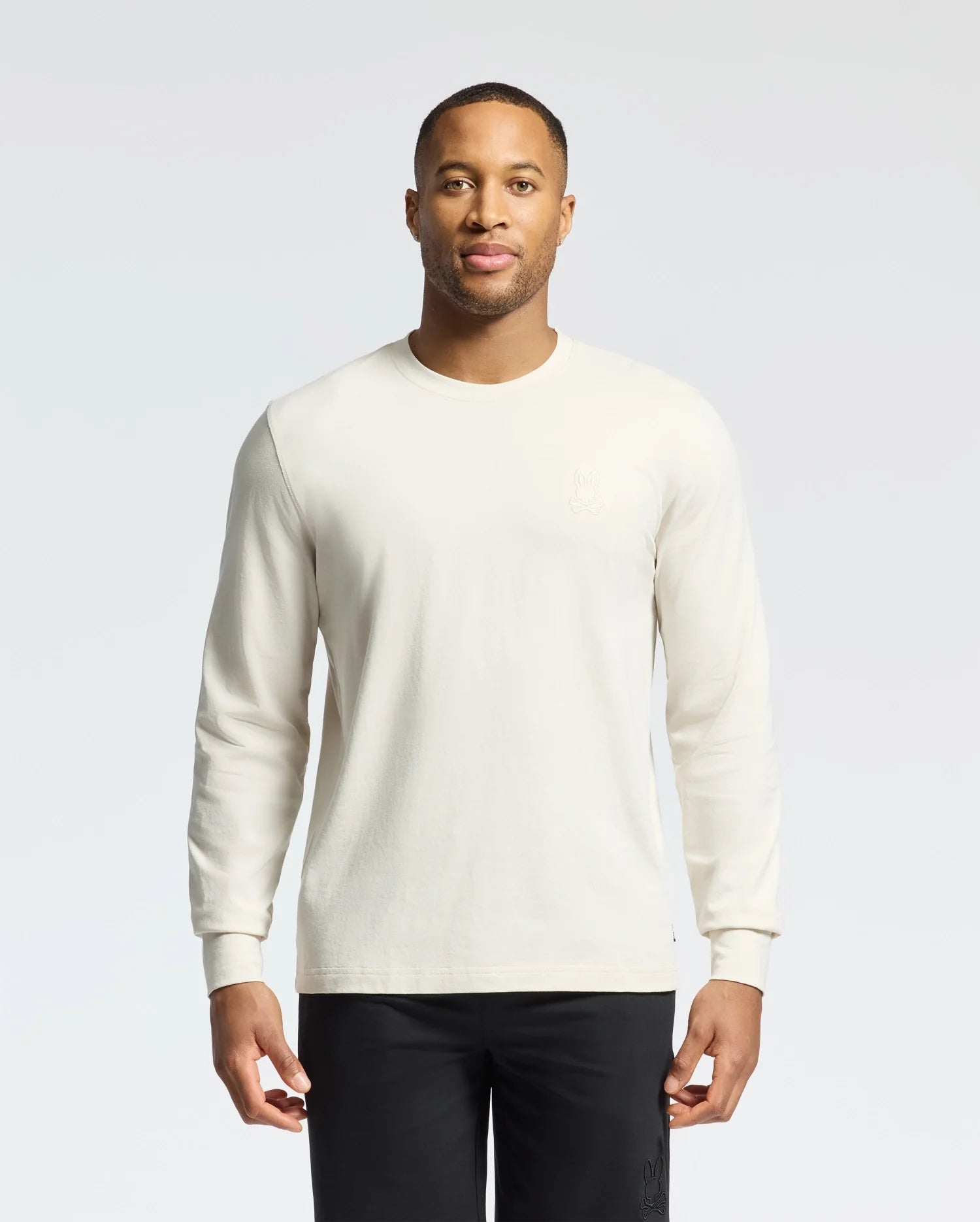 MENS ALBERTON EMBROIDERED LONG SLEEVE TEE - B6T867D200