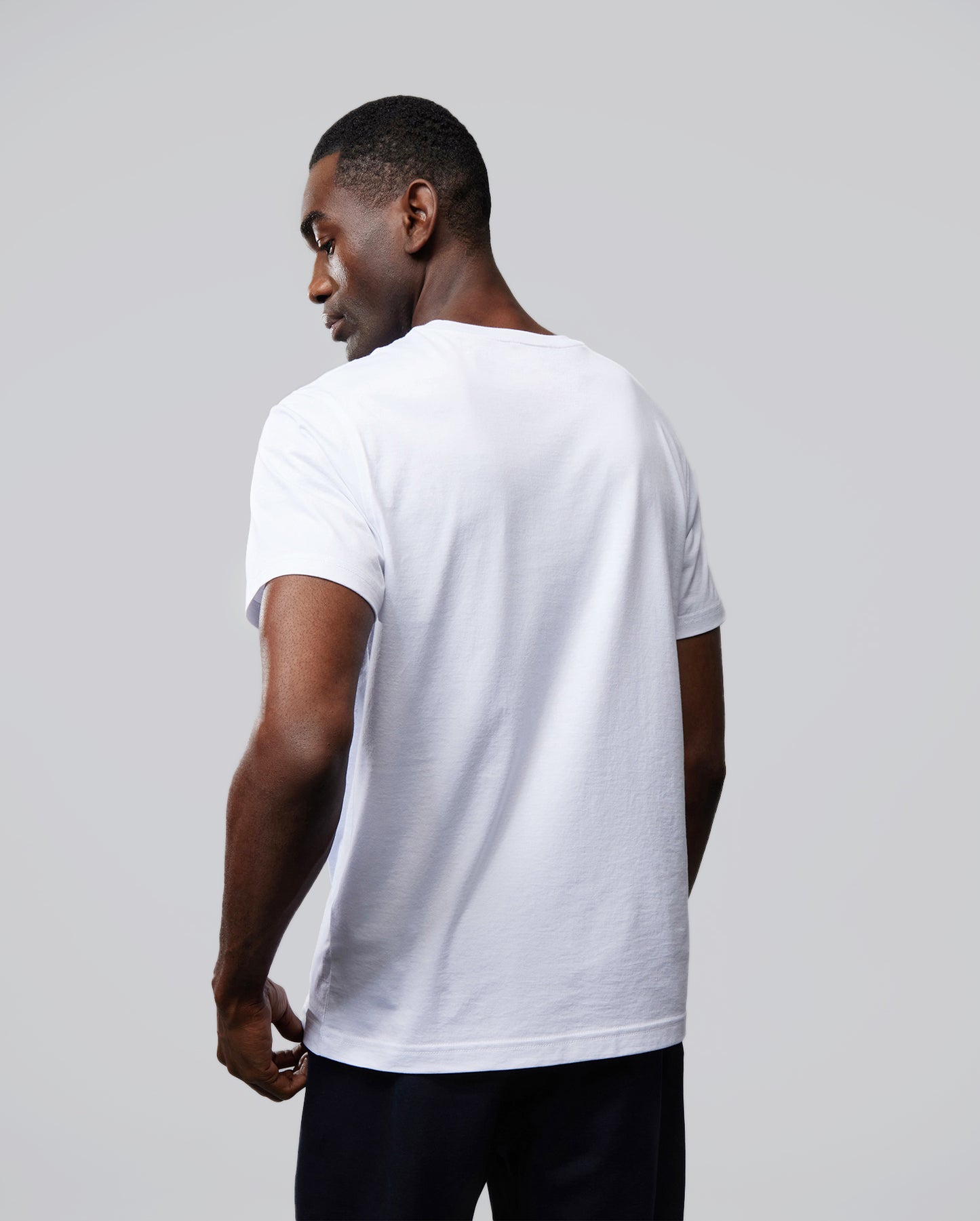 T-shirt with Panels - White - Men