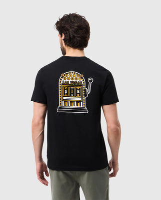 Back view of the pima cotton las vegas city tee