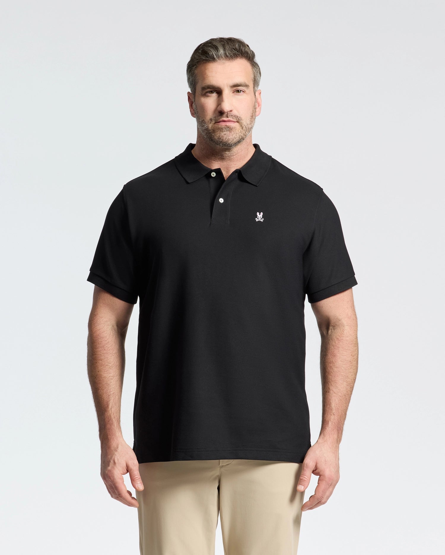 POLO EN PIQUÉ TAILLE GRAND ET COSTAUD POUR HOMMES 