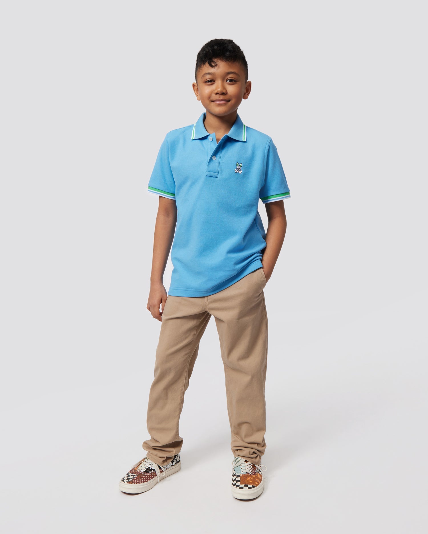 Boys shop blue polo