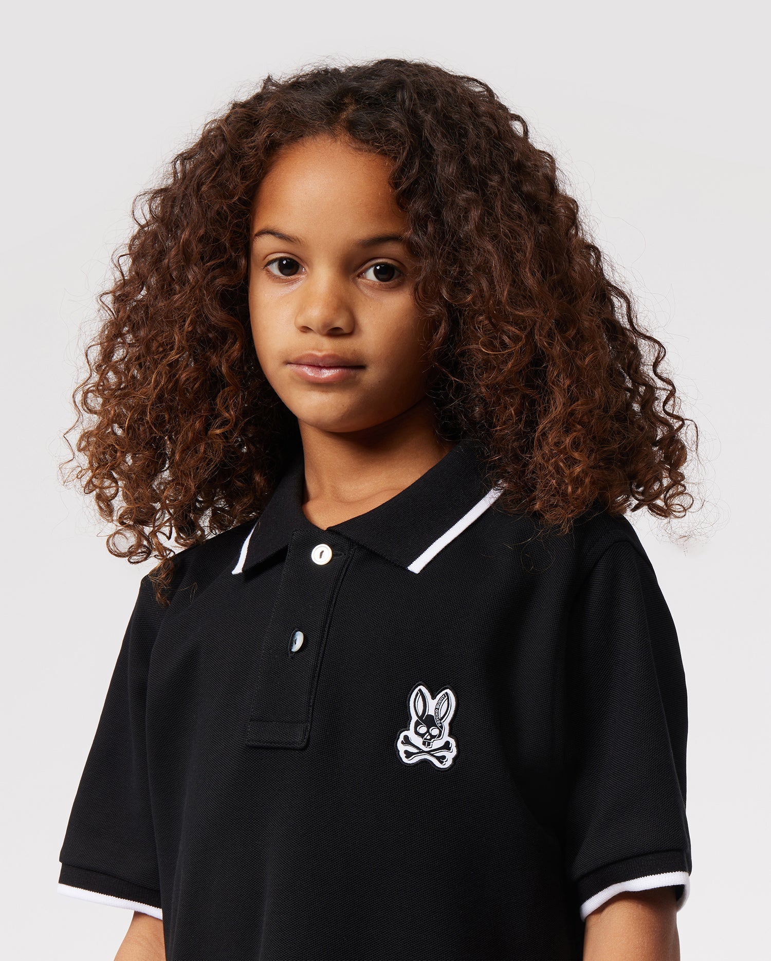 Kids 2025 black polo