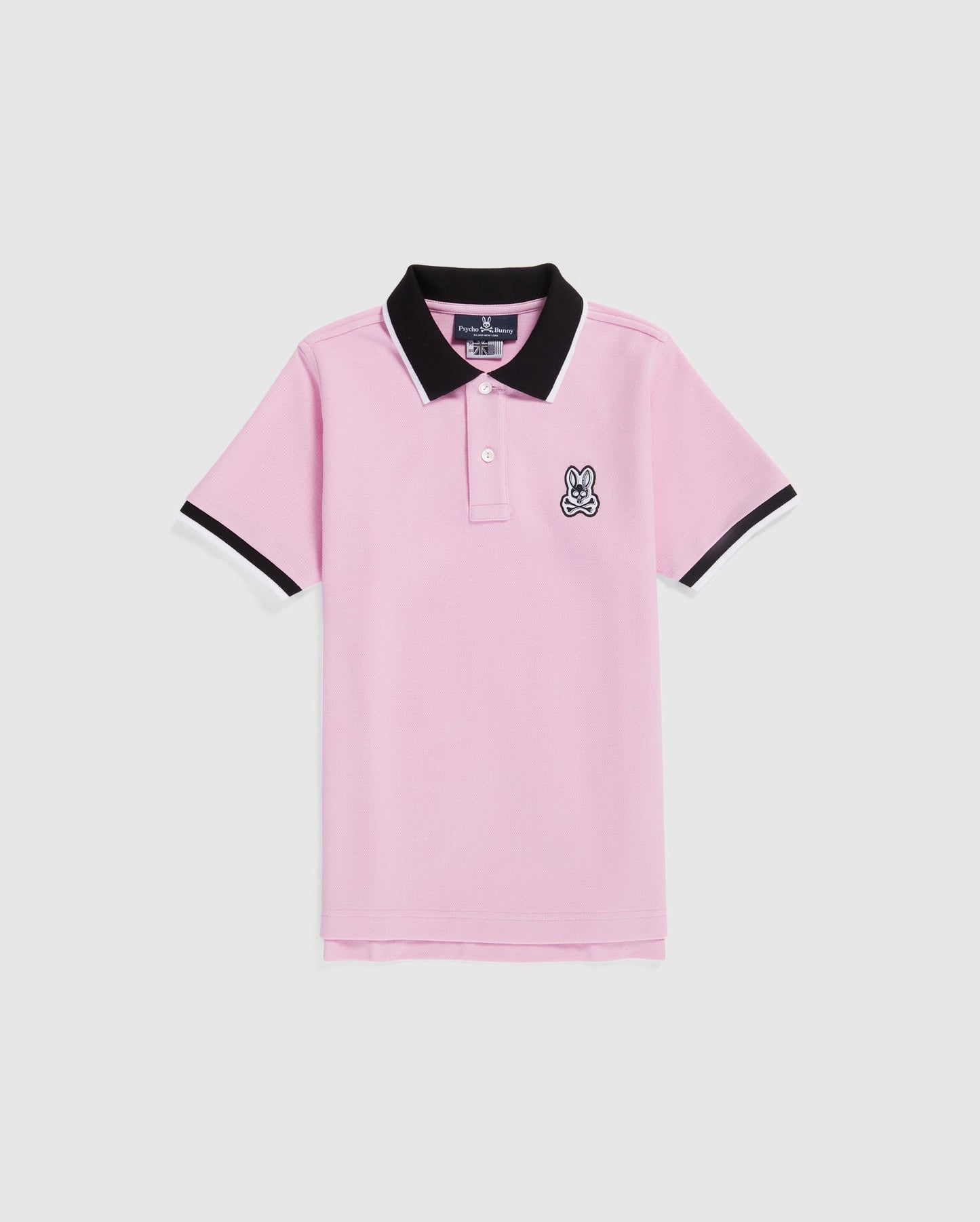 Vintage Charm: Classic Pique Polo Shirt in Light Pink