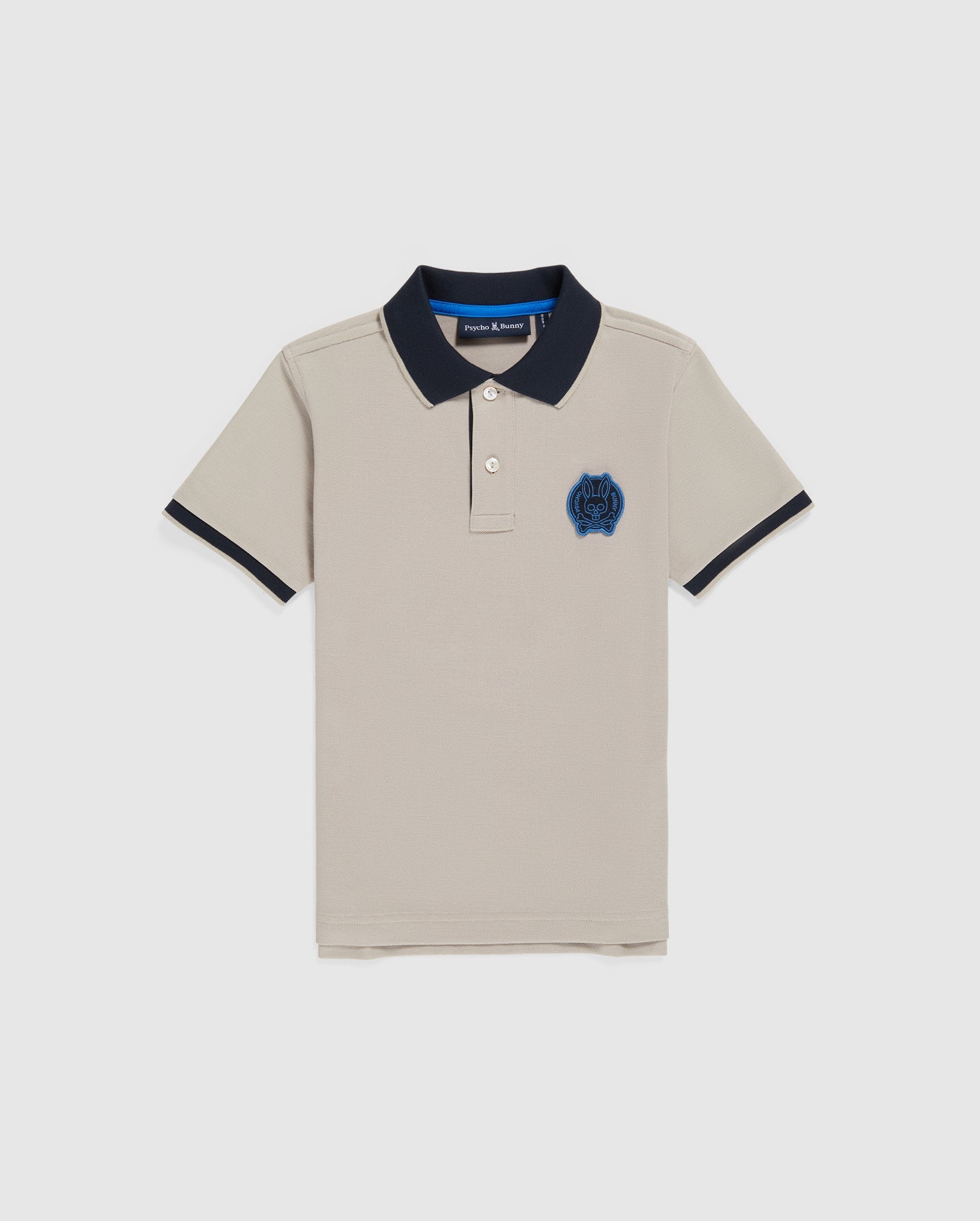 KIDS BEIGE SWITZER PIQUE FASHION POLO - B0K800X1PC