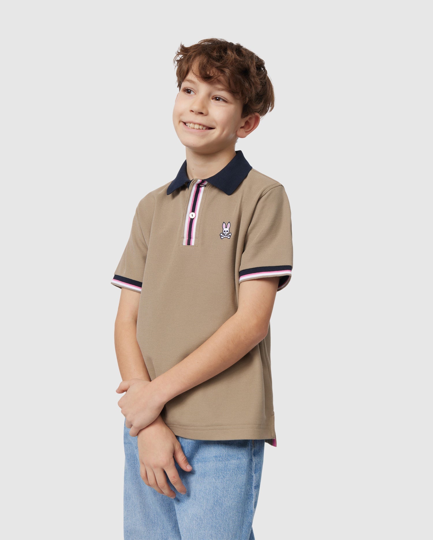 Boys brown outlet polo shirt