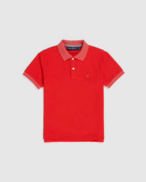 Boys red shop polo