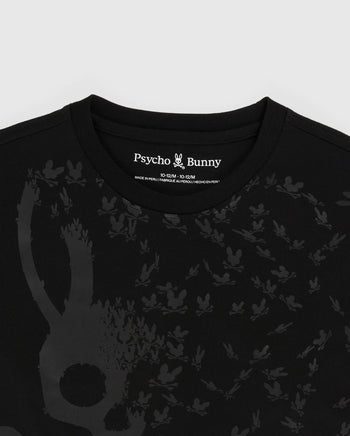 KIDS MULLEN BLACK GRAPHIC TEE - B0U618X1PC | PSYCHO BUNNY – Psycho