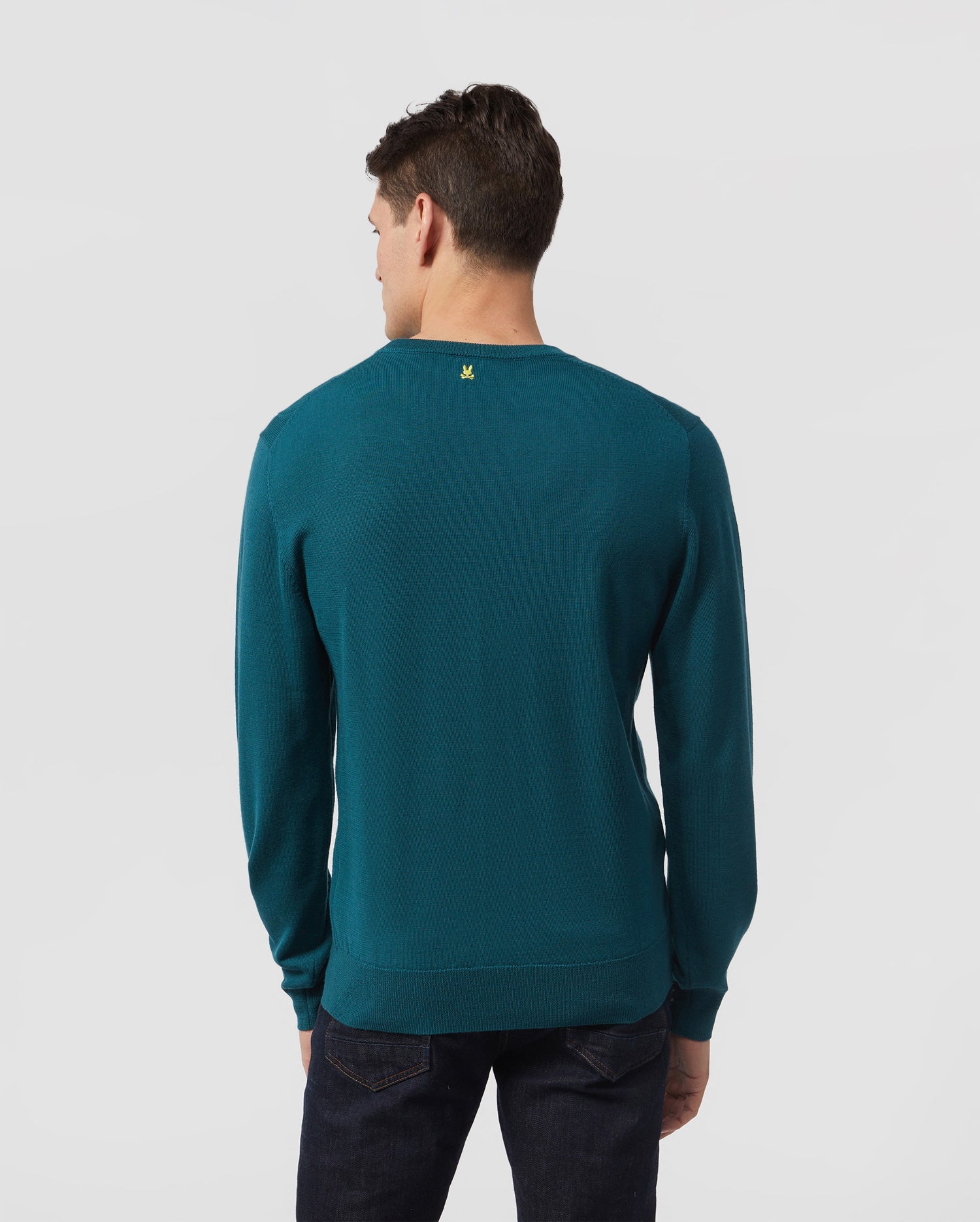 MENS MOORE INTARSIA MERINO WOOL SWEATER - B6E894U1CO – Psycho