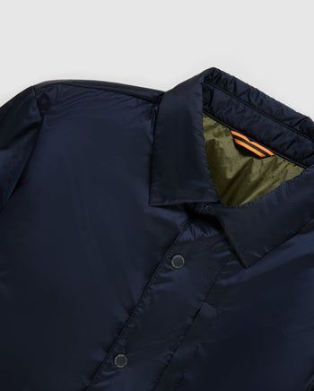 MENS NAVY JACKSON REVERSIBLE PADDED SHIRT JACKET