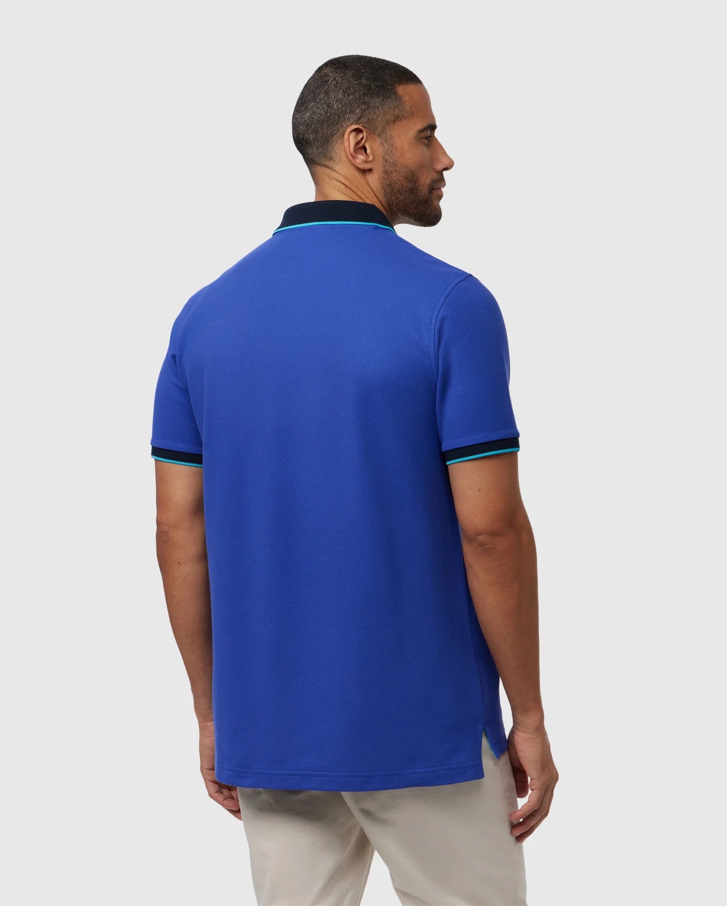 MENS BLUE TROY PIQUE POLO PSYCHO BUNNY 475 ROYAL BLUE XXL