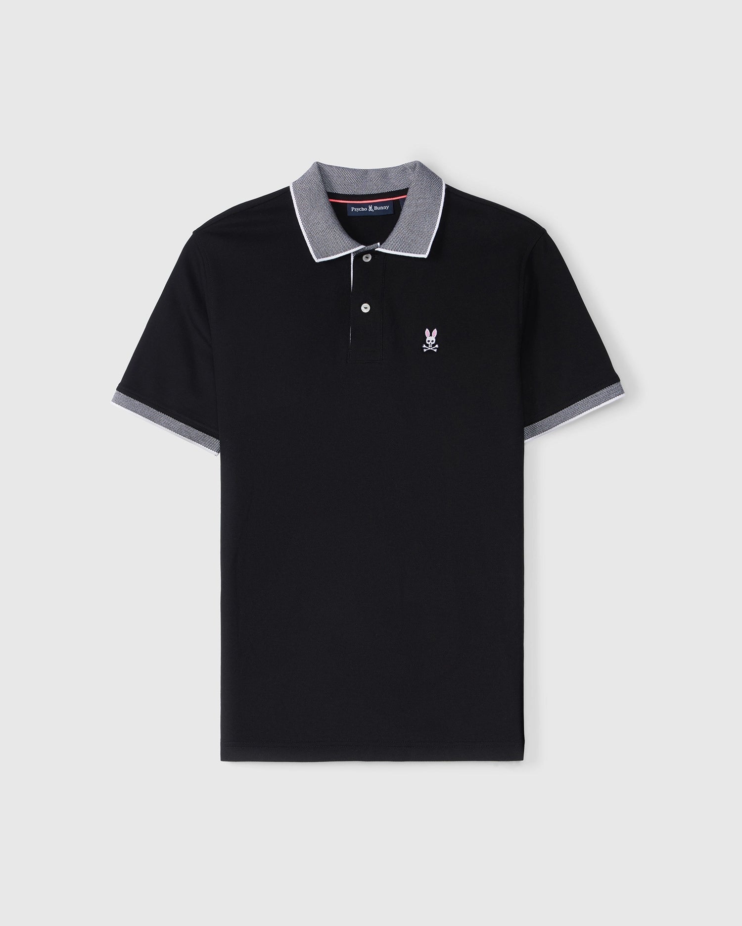 MENS BLACK SOUTHPORT PIQUE POLO | PSYCHO BUNNY – Psycho Bunny Canada