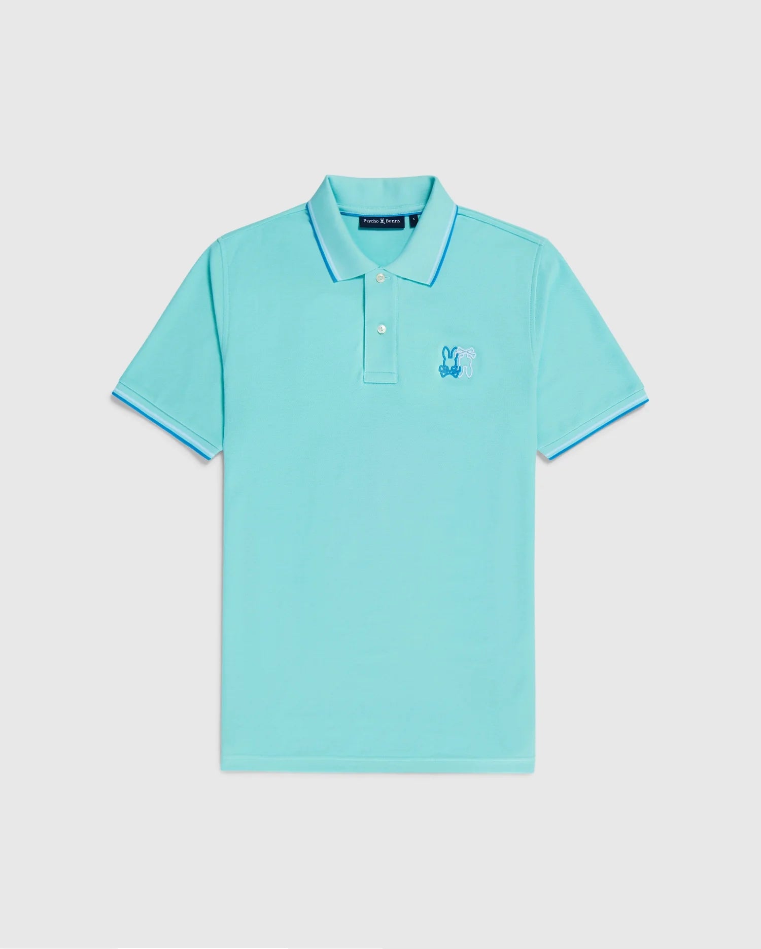 MENS BLUE WINTON PIQUE POLO | PSYCHO BUNNY – Psycho Bunny Canada