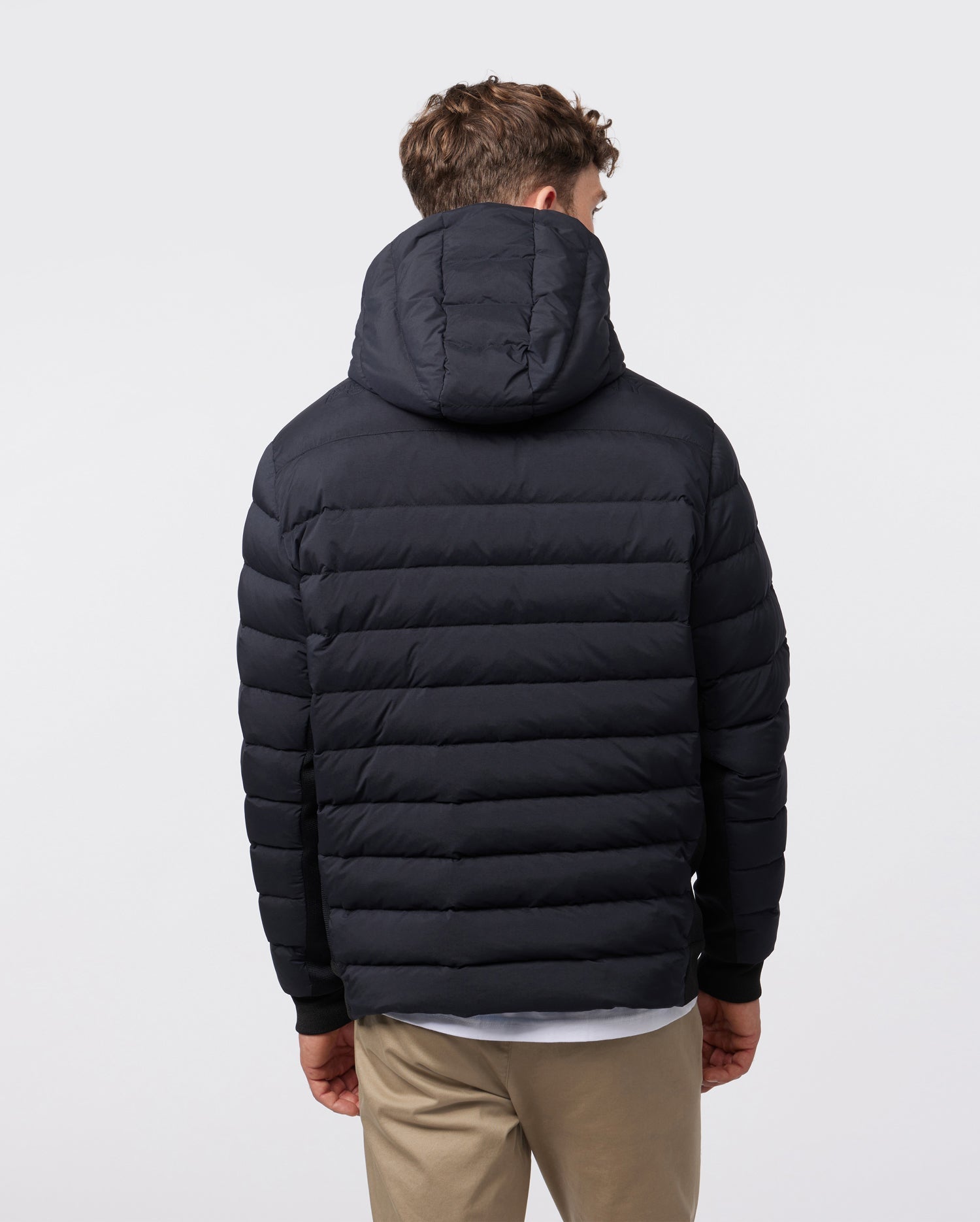 MENS BLACK EVANSTON PUFFER JACKET WITH REMOVABLE HOOD | PSYCHO 