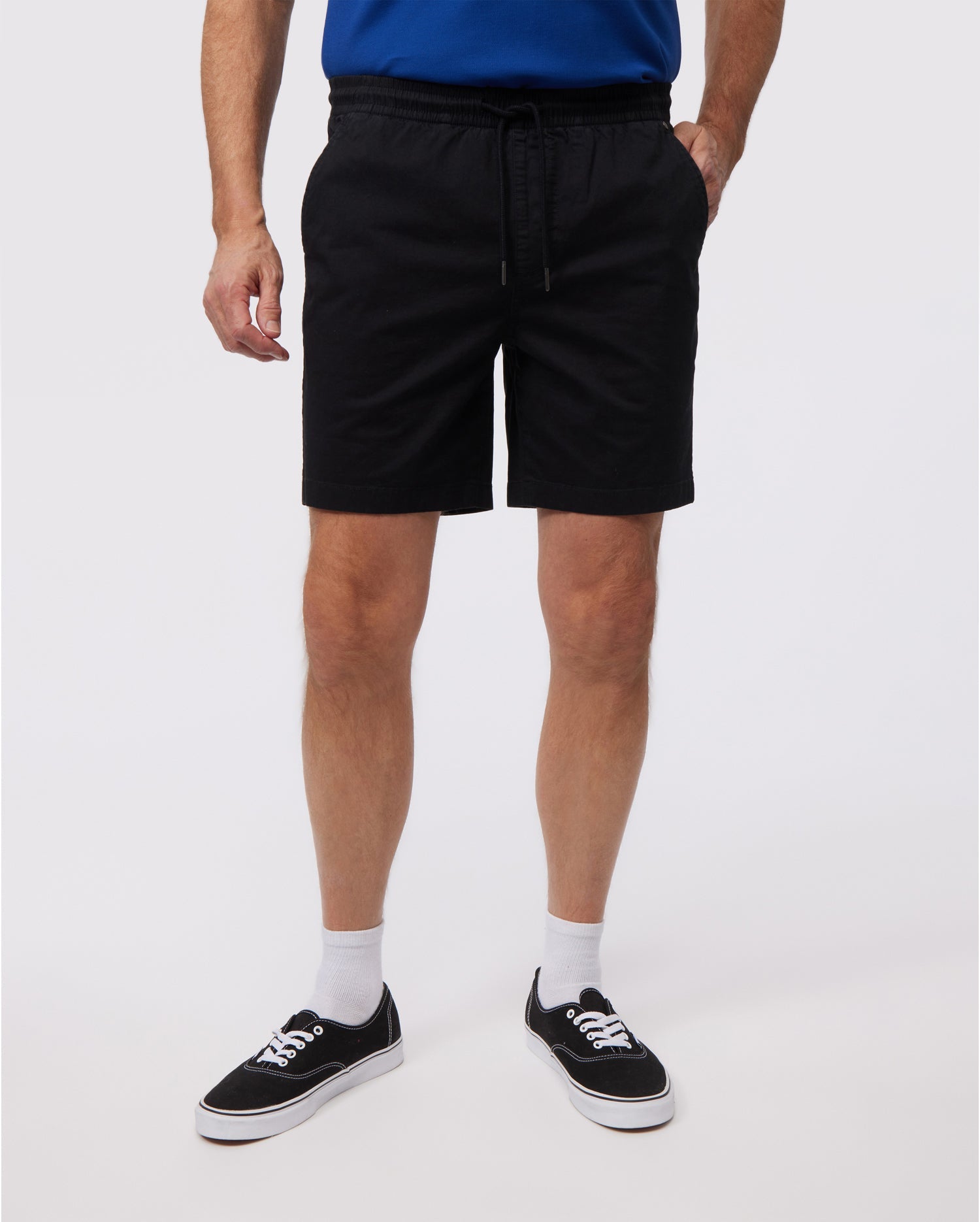 MENS BLACK RIVIERA ELASTIC WAIST SHORT - B6R762ARCE | PSYCHO BUNNY ...