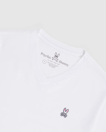 Psycho Bunny Mens Classic V Neck Tee White : : Clothing, Shoes &  Accessories