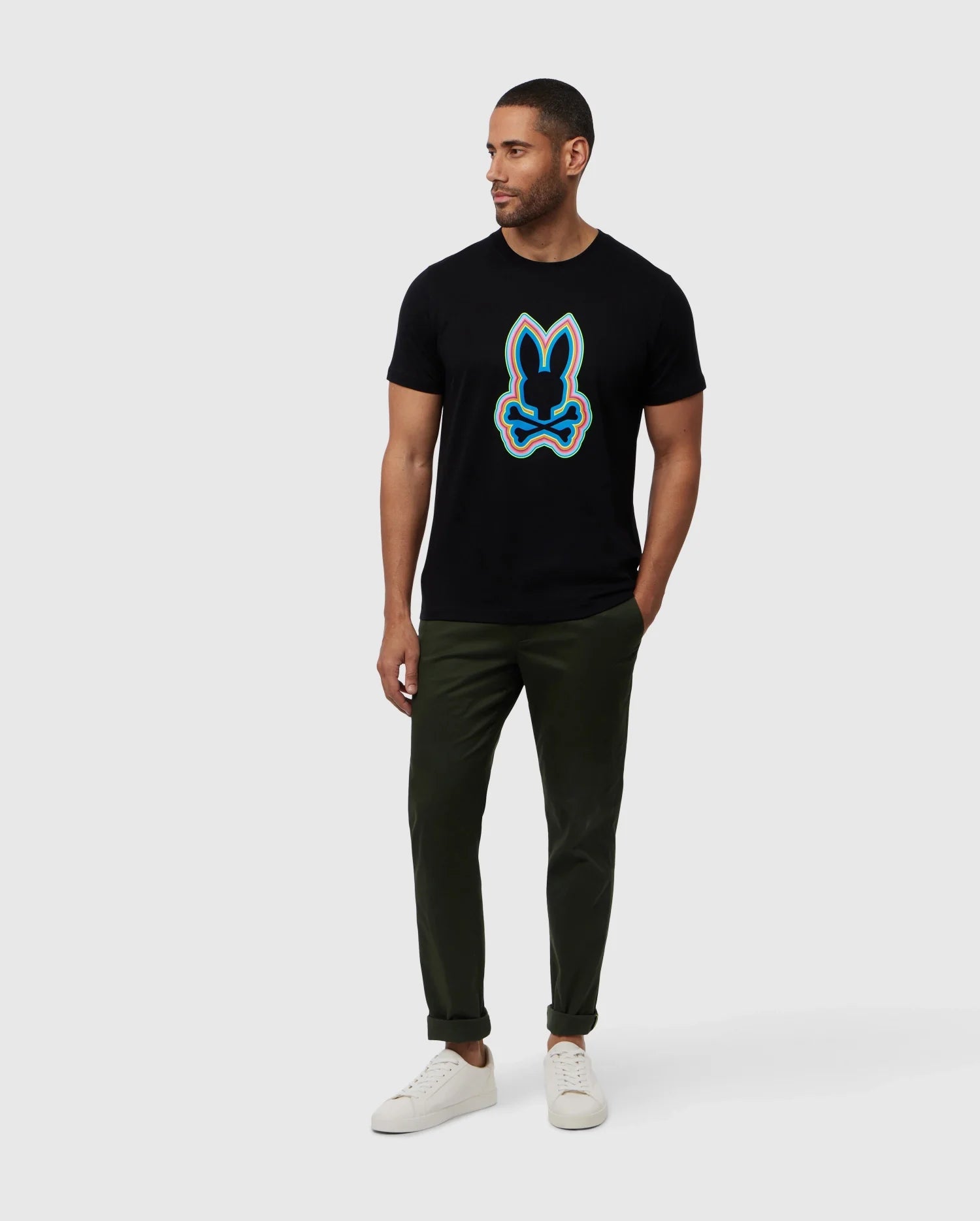 MENS BLACK MAYBROOK GRAPHIC TEE | PSYCHO BUNNY – Psycho Bunny Canada