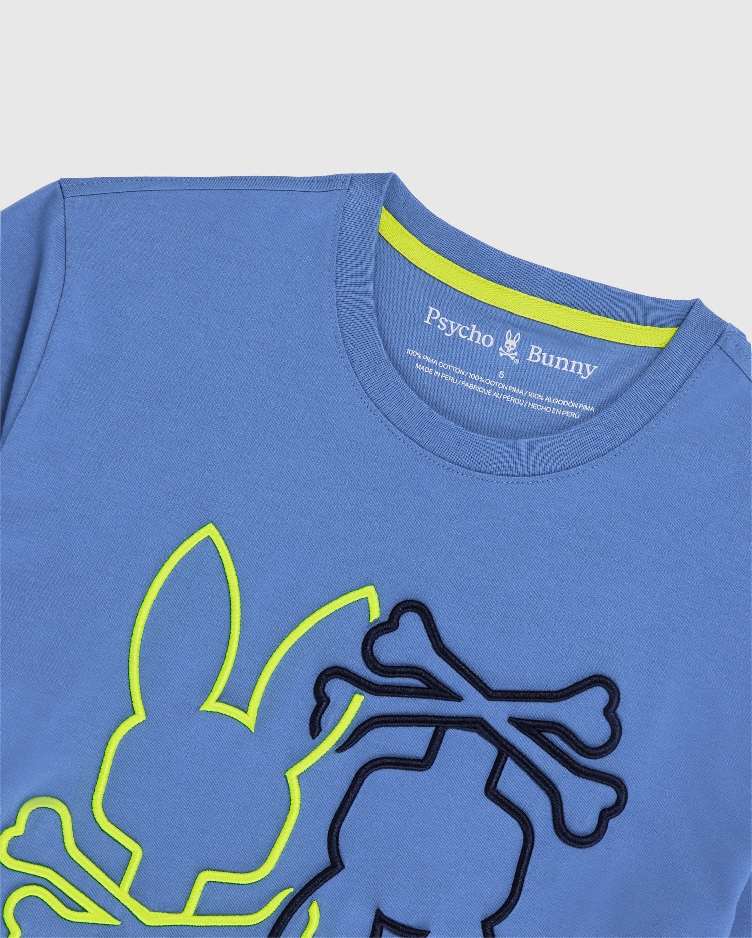 MENS LIGHT BLUE WINTON EMBROIDERED TEE | PSYCHO BUNNY – Psycho 