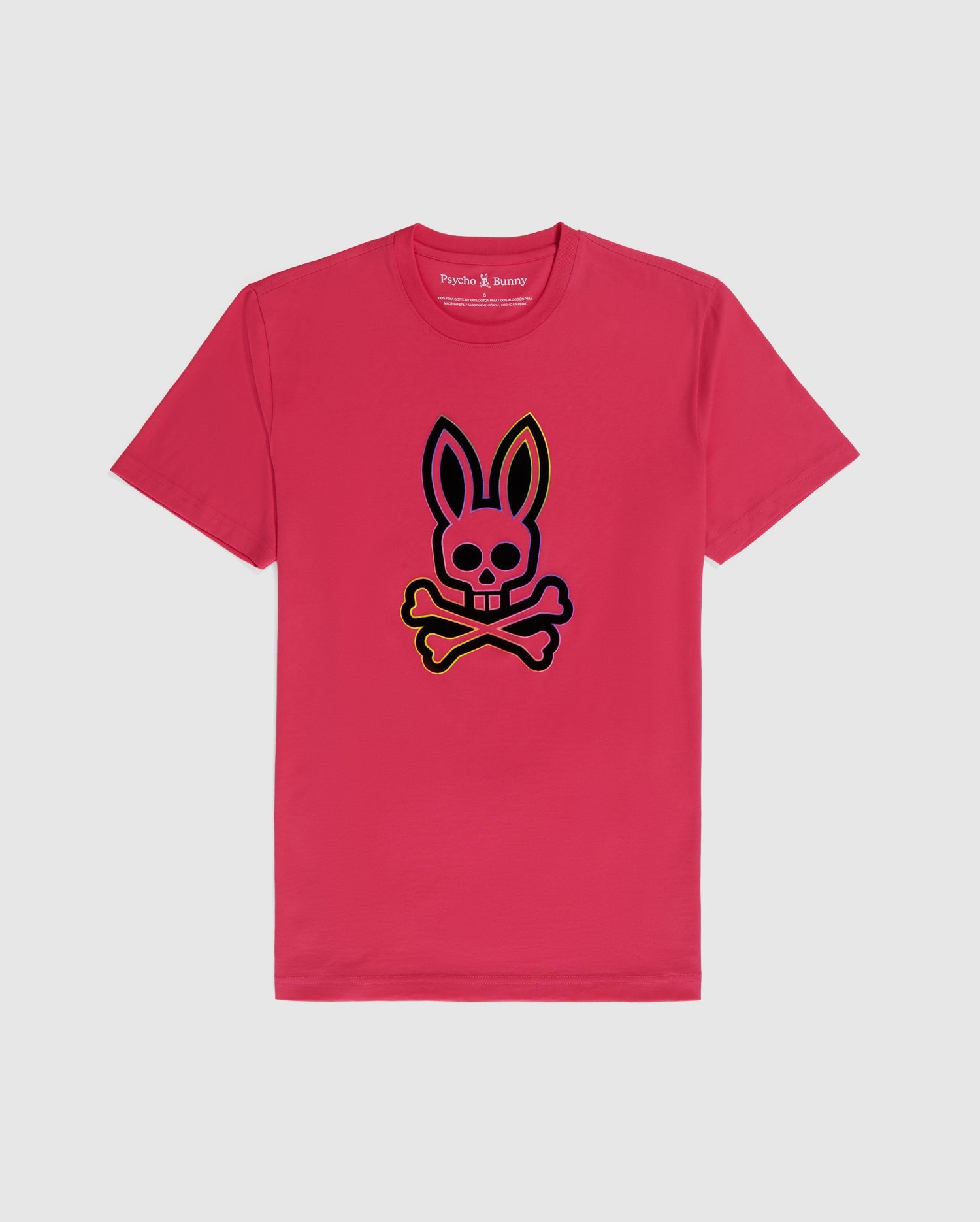 MENS PINK COLTON FLOCKING GRAPHIC TEE | PSYCHO BUNNY | PSYCHO BUNNY ...